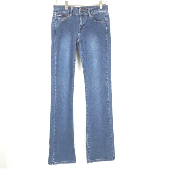 Tommy Bootcut Jeans Size 1 Women Juniors Blue - Picture 1 of 8